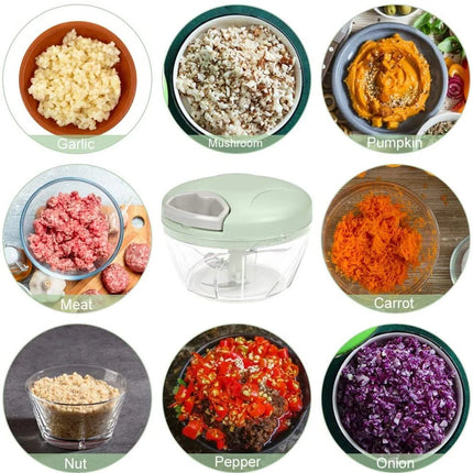 Manual Hand ChopperDescription
Multi-functional Manual Food Chopper Processor Perfect for Busy Kitchens and be ideal 
 
for "at-home" chefs.
 
Manual Food Chopper Features
 
A lid with