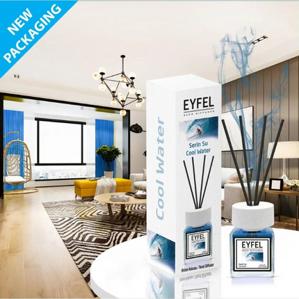 EYFEL REED DIFFUSER –120ml EYFEL home fragrance home diffuser available in 3 different sense
 
Eyfel Ocean
Transform your home into a seaside paradise with our Eyfel Ocean Reed Diffuser! Made