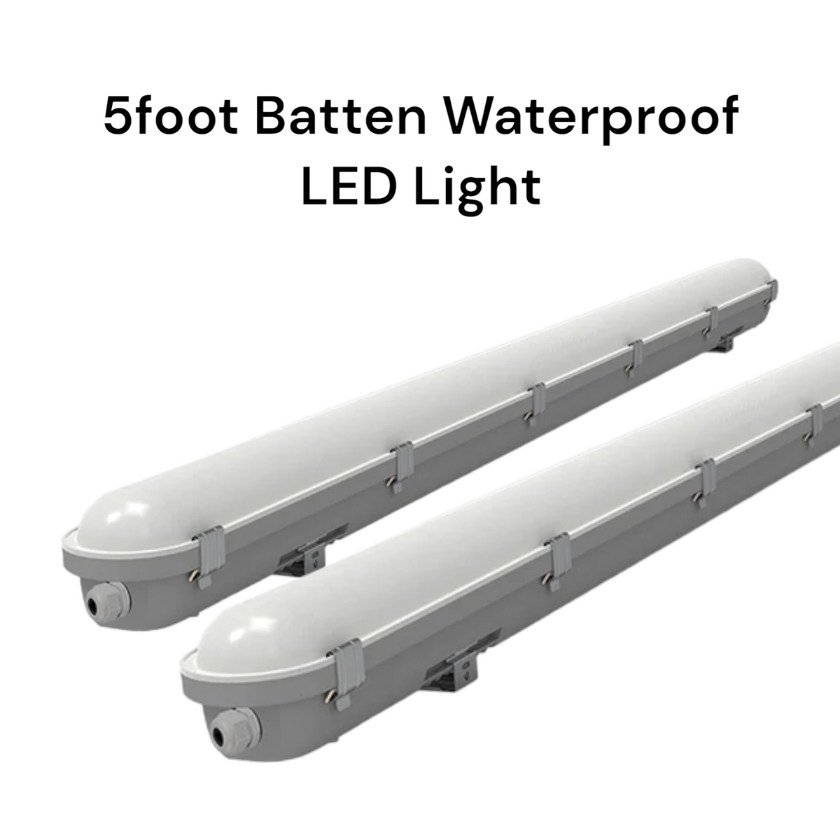 5 FT Foot LED Double Batten light Waterproof IP65 60w 6000 lumen 150c