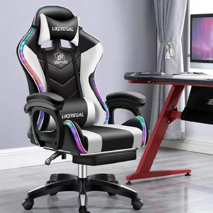 Gaming Chair with Speaker and RGB LedPlease note this on pre order, We expecting to arrive on 9th-11th of December. So it will be posted 12th(Tuesday) or 13th(Wednesday) of December.  
 
 
The gamer cha