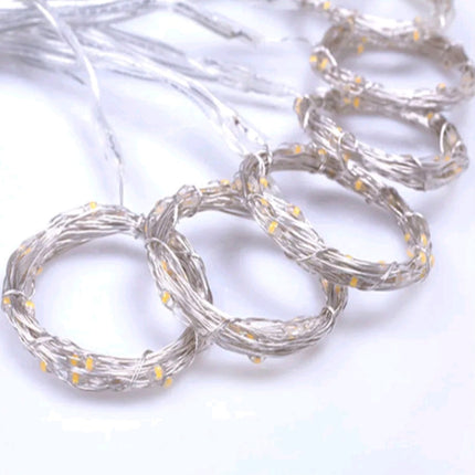 LED Curtain Lights with Hooks (3x3 m, 300 LEDs)