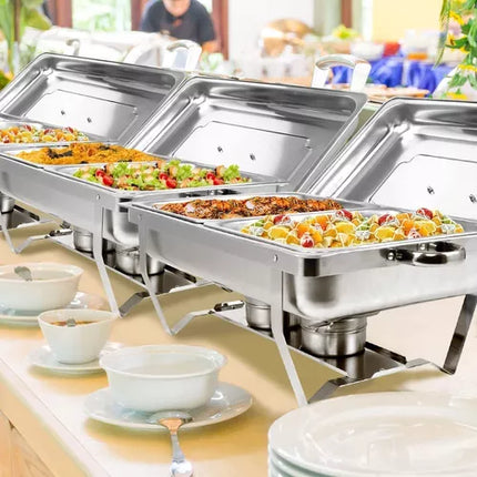 Stainless Steel Chafing Dishes, 11 Liters