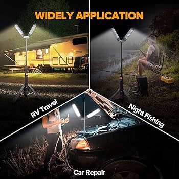 Rechargeable LED Folding Work Light with Tripod