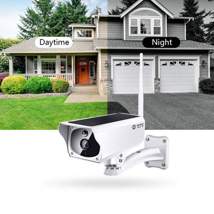 Security Camera Wireless Solar Power 1080P HD CCTVSecurity Camera Wireless Solar 1080P HD CCTV 2 MegaPixel 
 
Description : 
100% brand new and high quality! 
1080P HD night vision. 
This wireless camera does not ne