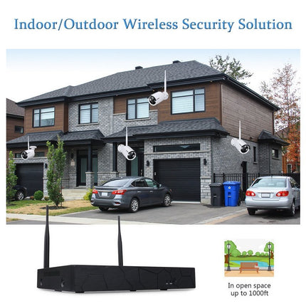 CCTV Cameras Wireless Security Kit HD NVR 2MP 1080PBrand new, 4CH wireless WLAN CCTV security system 2MP 1080P , Simple installation- no cables required!*1 X 4CH  HDMI Wireless WLAN CCTV DVR NVR (500gb Hard drive 5-7