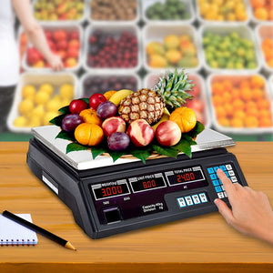 Digital Commercial Scales up to 40kgPRODUCT DESCRIPTION
Digital commercial scale is fast and easy to use. Simply enter product`s price per unit of measure and the scale will calculate the selling price
