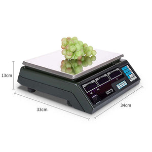 Digital Commercial Scales up to 40kgPRODUCT DESCRIPTION
Digital commercial scale is fast and easy to use. Simply enter product`s price per unit of measure and the scale will calculate the selling price