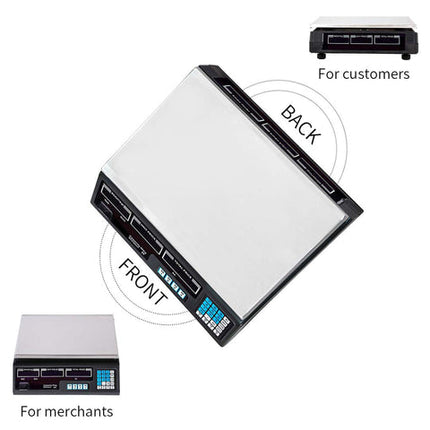 Digital Commercial Scales up to 40kgPRODUCT DESCRIPTION
Digital commercial scale is fast and easy to use. Simply enter product`s price per unit of measure and the scale will calculate the selling price