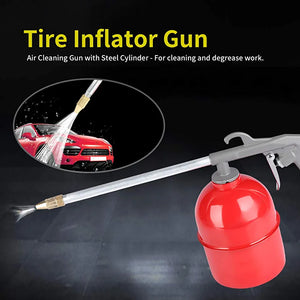5PC Spray Gun Air Tools KitThe tire inflation gun is used to fill tubes and tires equipped with a valve with compressed air. The gun is equipped with a pressure gauge that allows you to contro
