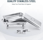Chafing Dishes 11LitersBrand new!!!
Chafing Dish Set Food Warmer Buffet  Catering Stainless Steel
Available in single, double, triple
 Included: 
Dish 
Dish Stand 
Heating bowl capacity to