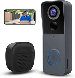 Smart Home Video doorbell J9 Wifi Full HD1080P Full HD
Weather Proof Housing
AI Humanoid Motion Detection
Siren Alarm Built-in
100% Wire-Free
Introducing the Smart Home Video Doorbell J9! This wifi-enabled 