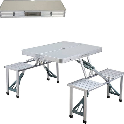 Camping table 4-seat foldable, for picnics