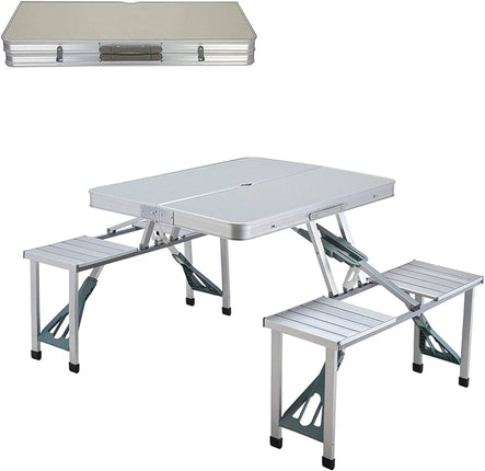 Camping table 4-seat foldable, for picnics