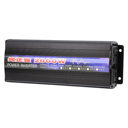 Power Inverter 2000W Pure sine DC 12V to AC 240V 
Power Inverter 2000W Pure sin DC 12V to AC 240V
 
Condition: 100% Brand New
Item Type: Power Inverters
Material: Aluminum Alloy
Color: As picture shown
Optional Ty