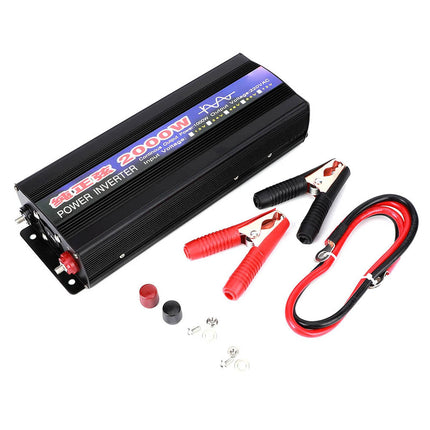 Power Inverter 2000W Pure sine DC 12V to AC 240V 
Power Inverter 2000W Pure sin DC 12V to AC 240V
 
Condition: 100% Brand New
Item Type: Power Inverters
Material: Aluminum Alloy
Color: As picture shown
Optional Ty