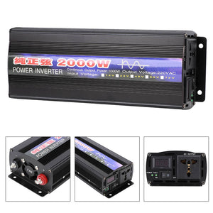Power Inverter 2000W Pure sine DC 12V to AC 240V 
Power Inverter 2000W Pure sin DC 12V to AC 240V
 
Condition: 100% Brand New
Item Type: Power Inverters
Material: Aluminum Alloy
Color: As picture shown
Optional Ty