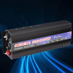 Power Inverter 2000W Pure sine DC 12V to AC 240V 
Power Inverter 2000W Pure sin DC 12V to AC 240V
 
Condition: 100% Brand New
Item Type: Power Inverters
Material: Aluminum Alloy
Color: As picture shown
Optional Ty