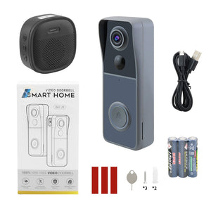 Smart Home Video doorbell J9 Wifi Full HD1080P Full HD
Weather Proof Housing
AI Humanoid Motion Detection
Siren Alarm Built-in
100% Wire-Free
Introducing the Smart Home Video Doorbell J9! This wifi-enabled 