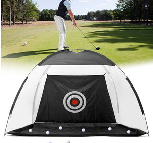 Golf Practice NetPackaged included:
1 x Ground Mats
1 x Folding Tent
1 x Portable Bag
2 x Fiberglass Poles
1 x User Guide
 
Specifications:
Material: 210D Oxford, GSM White Color Net