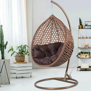 Egg Chair with CushionRelax in style with our Egg Chair with Cushion and Pillow, now available in 3 gorgeous colours! The unique design of this chair, with its egg-shaped backrest and com
