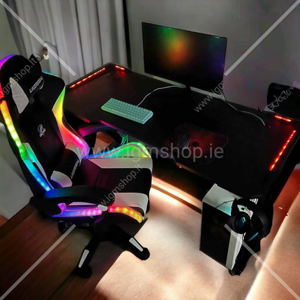 Gaming Chair with Speaker and RGB LedPlease note this on pre order, We expecting to arrive on 9th-11th of December. So it will be posted 12th(Tuesday) or 13th(Wednesday) of December.  
 
 
The gamer cha