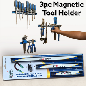 Magnetic Tool Rack Set 3pce
3pc Magnetic Tool Holder Set Manufactured from carbon steel. A great addition for any tool shop or storage areas.
Keeps tools off the floor and organised. Powerful 