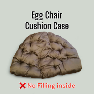 Egg Chair Cushion Case❌️PLEASE NOTE: This is just cushion cover case, no filling inside.
Hanging Egg chair  CUSHION COVER 
3 parts with zipper for pulling off. Seperate 2x small headrest 