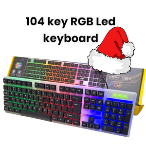 LED Gaming KeyboardThe K7300  gaming keyboard 104 Key, is an advanced keyboard designed for gamers who demand precision and speed. 
 
With its RGB LED lights, it provides a visually st