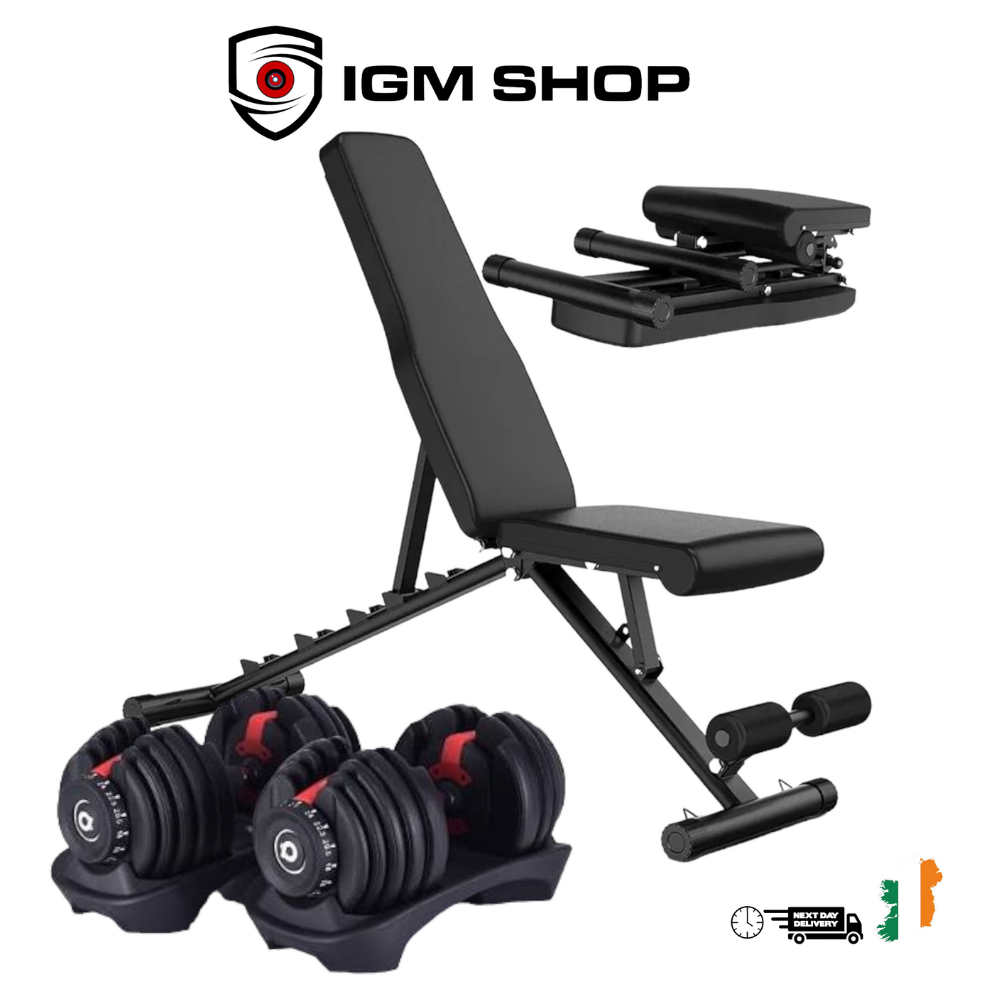 Adjustable Dumbbells 24kg Weight benchPlease note this on pre order