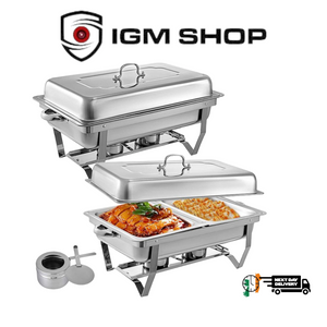 Stainless Steel Chafing Dishes, 11 Liters