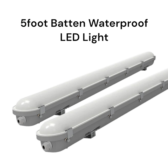 5 FT Foot LED Double, Batten light Waterproof IP65 60w 6000 lumen 150cm