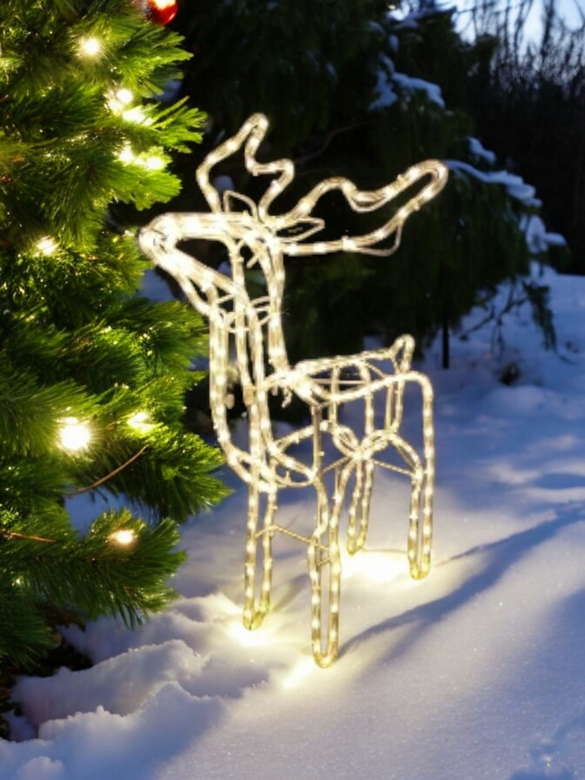 LED Reindeer Christmas Decoration Moving Head (Large 115cm)