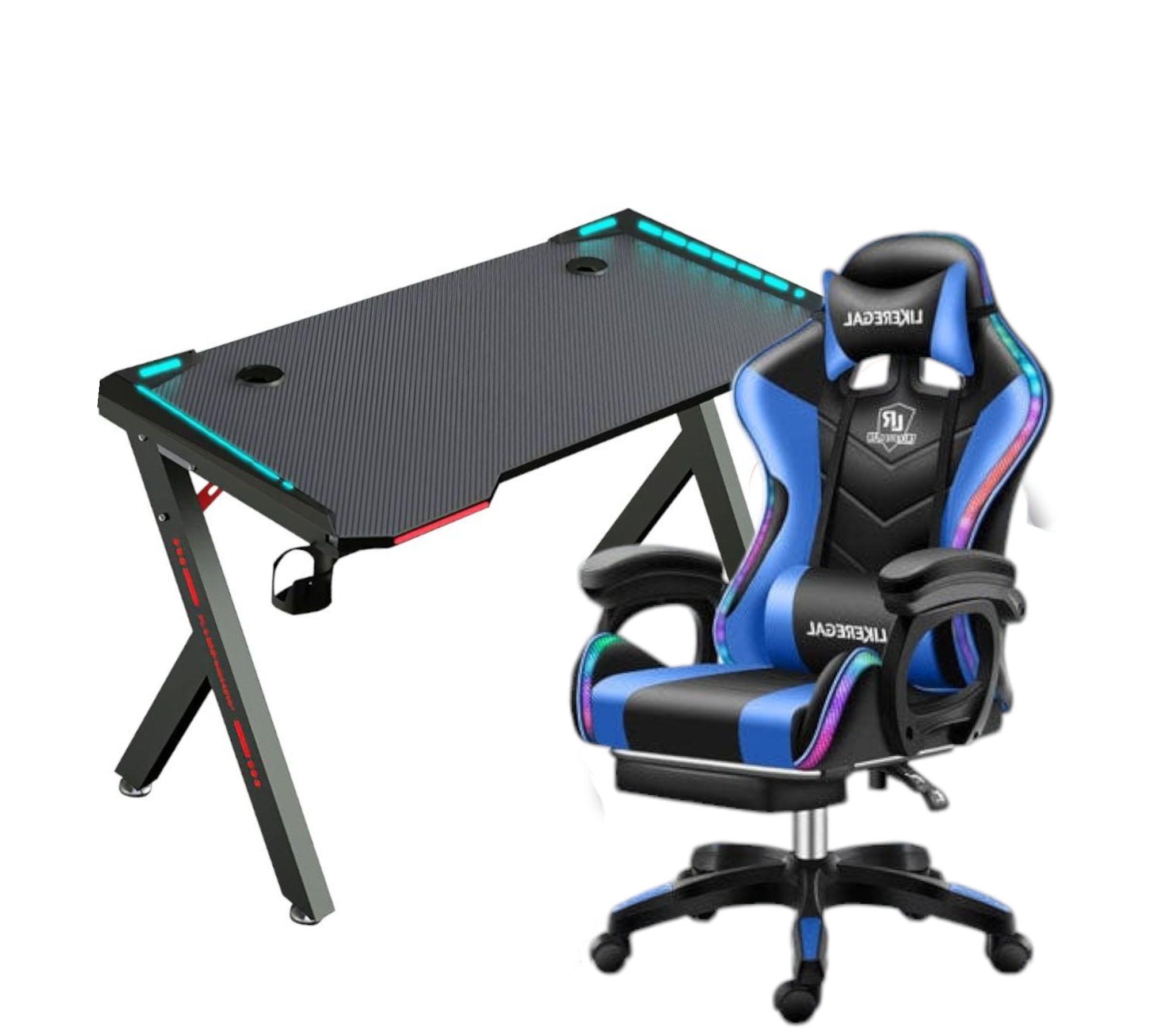 Gaming chair and desk combined sale
