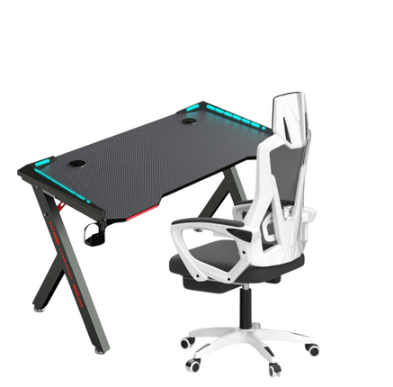 Gaming Desk & Ergonomic Office Chair Set - Ultimate Comfort and Style