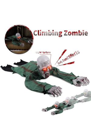 Crawling ZombieCrawling Zombie with Light, Sound and Movement. 43 inch animated Halloween Prop