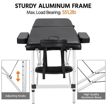 Massage Table for Spa, Salon, and Massage Therapy