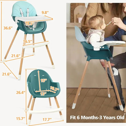 High Chair for Babies and Toddlers Seat 2-in-1