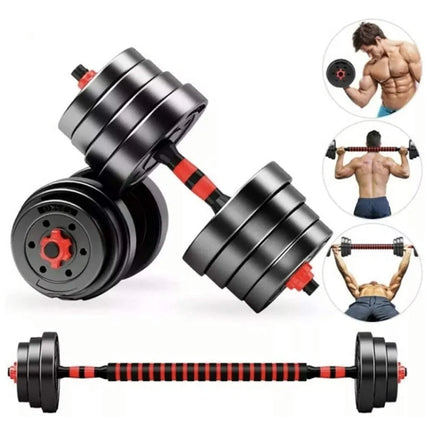 40KG Adjustable Dumbbell and Barbell Set