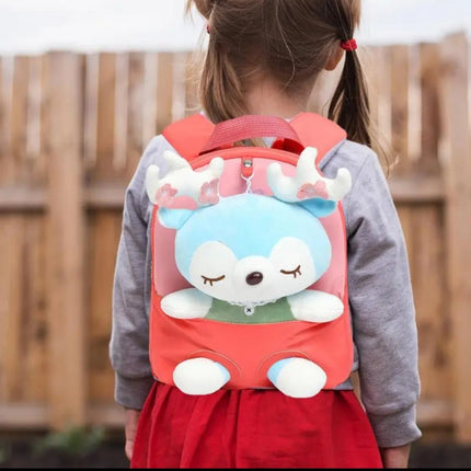 Children's backpacks with stuffed animalsIntroducing these fun children's backpacks with stuffed animals. The ideal gift for any child. The backpack has two compartments on the inside so they can keep their