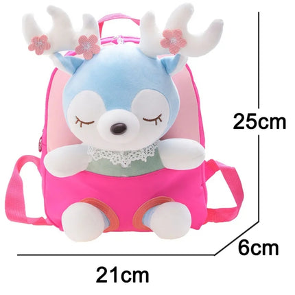 Children's backpacks with stuffed animalsIntroducing these fun children's backpacks with stuffed animals. The ideal gift for any child. The backpack has two compartments on the inside so they can keep their