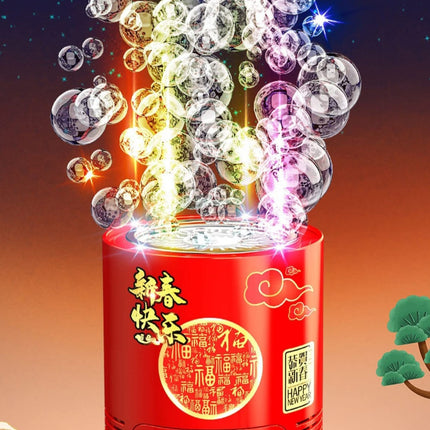 Firework Bubble MachineThis bubble blower has 20 holes design, continuous output of hundreds of colorful bubbles, very fantastic and attractive, loved by children, let the children immersi