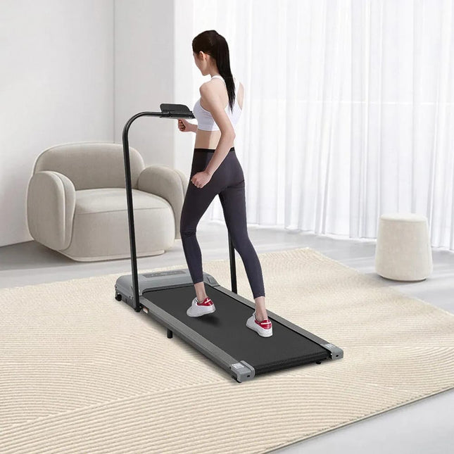 Motorized Treadmill with Remote ControllerIntroducing the sleek and innovative under-desk treadmill, a fitness solution designed for those seeking a convenient and space-saving way to stay active throughout 