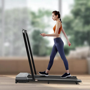 Motorized Treadmill with Remote ControllerIntroducing the sleek and innovative under-desk treadmill, a fitness solution designed for those seeking a convenient and space-saving way to stay active throughout 