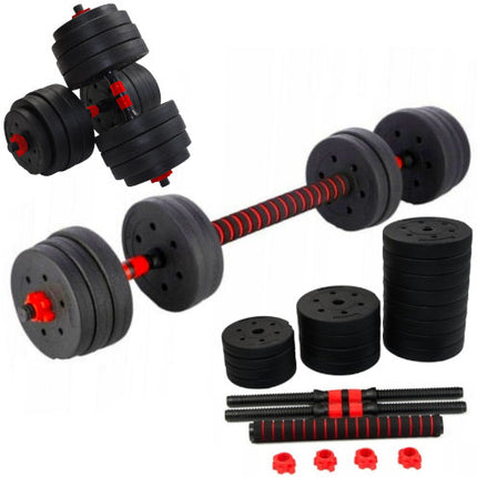 40KG Adjustable Dumbbell and Barbell Set