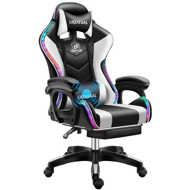 Gaming Chair with Speaker and RGB LedPlease note this on pre order, We expecting to arrive on 9th-11th of December. So it will be posted 12th(Tuesday) or 13th(Wednesday) of December.  
 
 
The gamer cha