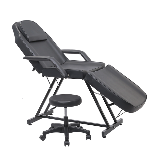 Beauty bed with stool