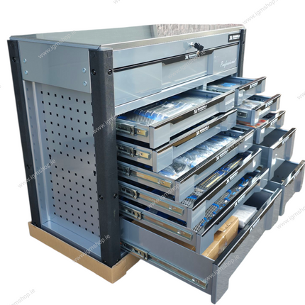 MANAROLA Professional 12-Drawer Tool Cabinet with Complete Tool Set