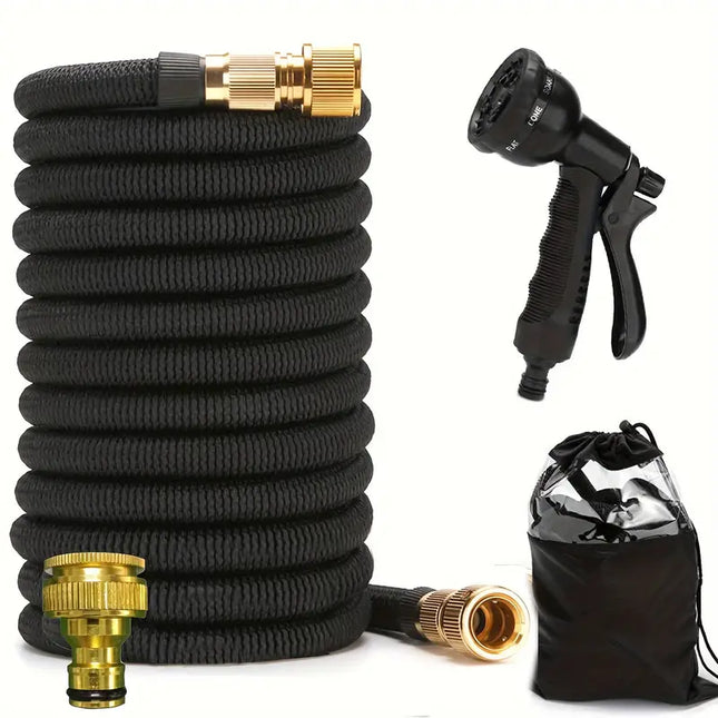 Expandable Garden Hose + Spray Gun