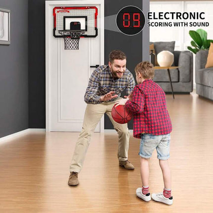 Kids’ Basketball Hoop with Score Counter DoorMounted Set with Accessories