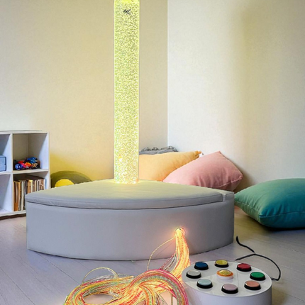 Sensory Fibre Optic Tails with Bubble Tube